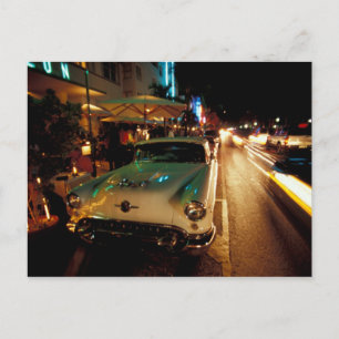 USA, FL, Miami, South Beach nachts. 2 Postkarte