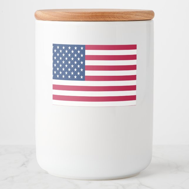 USA Flag-26976 Lebensmitteletikett (Vorderseite)