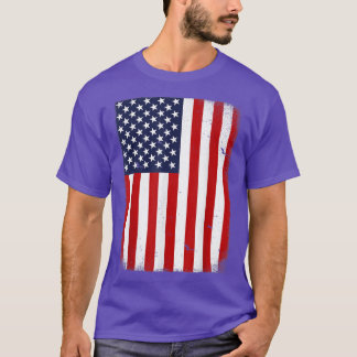 USA Flag 4. Juli American Red White Star Str. T-Shirt
