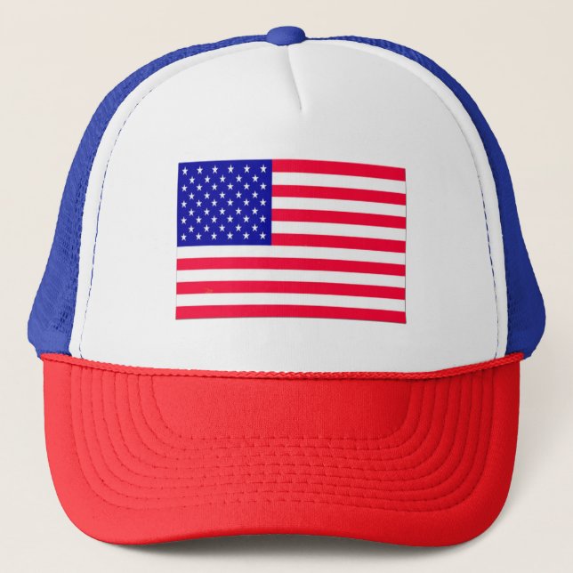 USA Flag 4. Juli Truckerkappe (Vorderseite)