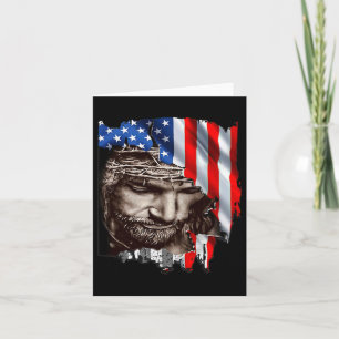 USA Flag 4. Juli Unabhängigkeitstag Patriotik Karte