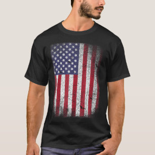 Usa Flag 4th July American Red White Blue Star Str T-Shirt