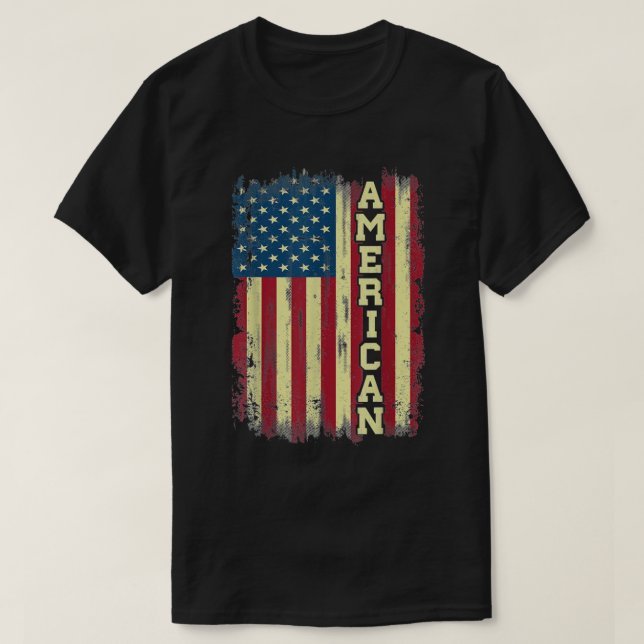 USA Flag American Flag USA 4t T-Shirt (Design vorne)