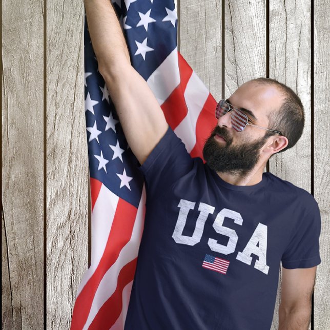 USA Flag Amerika 4. Juli Patriotische Amerikanisch T-Shirt (Von Creator hochgeladen)