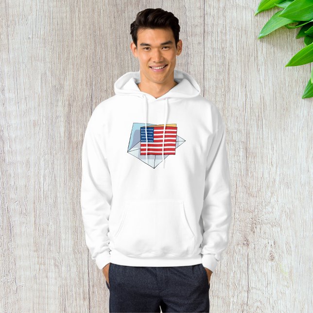 USA-Flag auf Karte Hoodie (Von Creator hochgeladen)