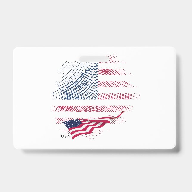 USA flag Ausweis (Vorderseite)