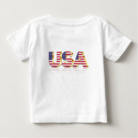 USA Flag Baby T - Shirt