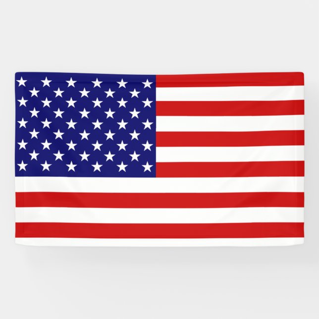 USA Flag Banner arc3 (Horizontal)