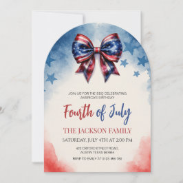 USA Flag Bow 4. Juli Party Arch Einladung