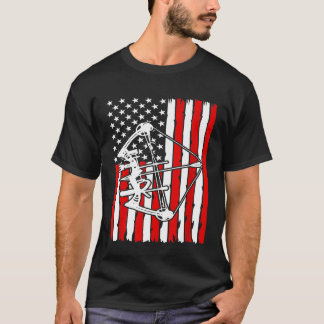 Usa Flag Bow Jagdarchie T-Shirt
