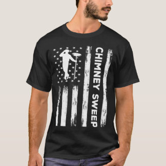 USA Flag Chimney Sweep Outfit Sweep Amerika Pullo T-Shirt