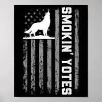 Usa Flag Coyote Jagd Smokin Yotes 4. Juli P