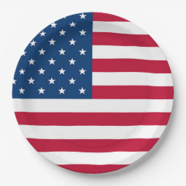 USA Flag Design 4. Juli Party Pappteller