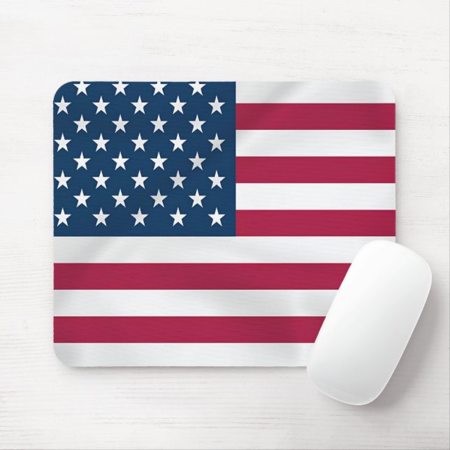 USA Flag Design Mouse Pad - Zeigen Sie Ihren Patri Mousepad (Mit Mouse)