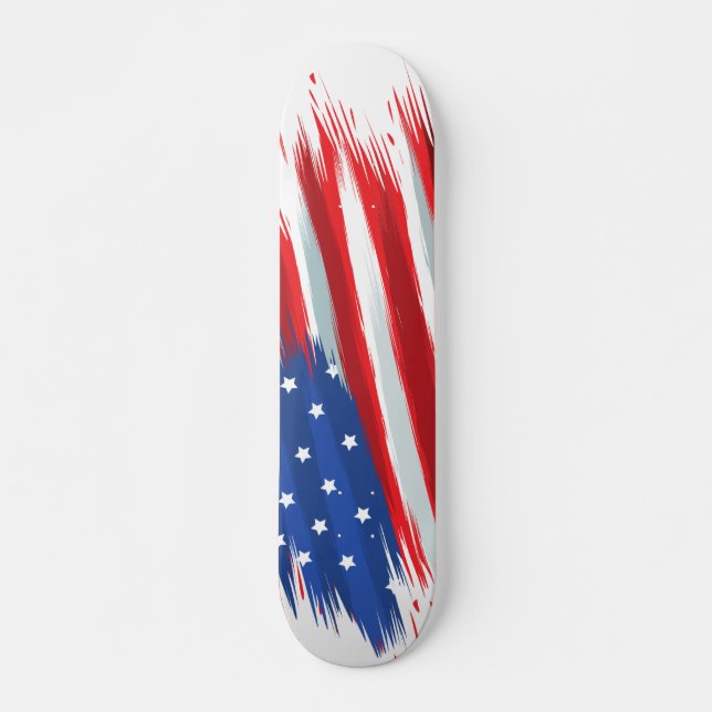 USA Flag Design Skateboard (Vorne)