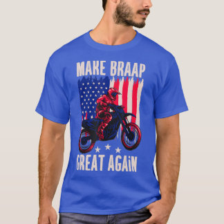 USA Flag Dirt Bike Motocross Geschenk für Enduro T-Shirt