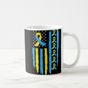 USA Flag Down Syndrome Awareness for men women kid Kaffeetasse