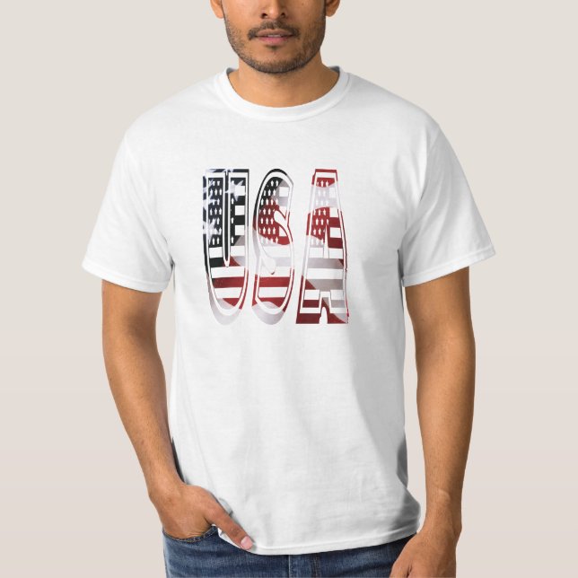 USA Flag Fabulous Colors Fun T-Shirt (Vorderseite)