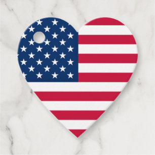USA Flag Favor Tags Geschenk Geschenkanhänger