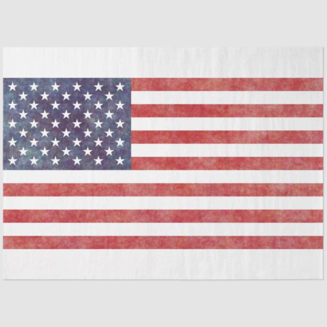 USA Flag Flag Flag Decoupage Tissue Paper Seidenpapier (Vorderseite)