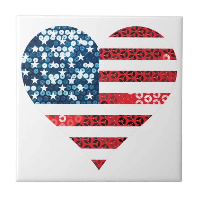 usa Flag Fliese (Vorderseite)