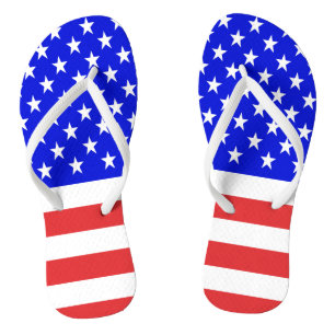 USA Flag Flip Flops
