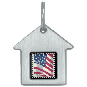 USA FLAG FÜR BRIEFMARKE TIERMARKE