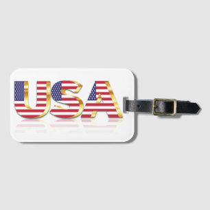 USA Flag Gepäckanhänger Vereinigte Staaten von Ame