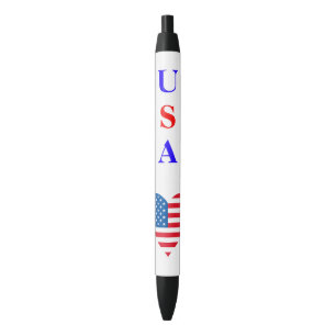 USA Flag Heart Pen Kugelschreiber