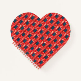 USA Flag Heft Shape Notebook Notizbuch