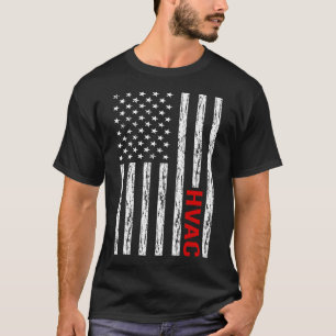 USA Flag HVAC T-Shirt