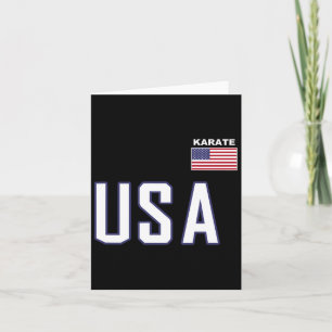 Usa Flag Karate Cool Team Equipment Martial Arts Karte