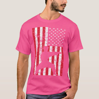 Usa Flag Karate T-Shirt