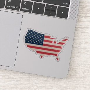 USA-Flag-Karte Aufkleber