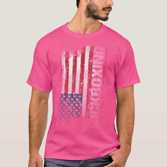 Usa Flag Kickboxing T-Shirt (Vorderseite)