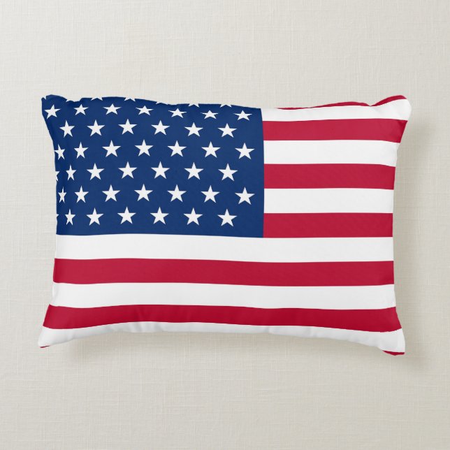 Usa Flag-Kissen Zierkissen (Rückseite)