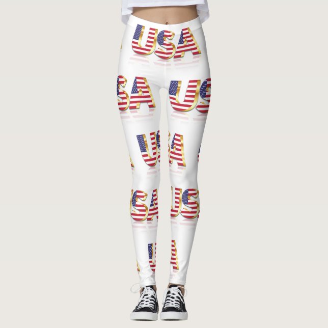 USA Flag Leggings (Vorderseite)