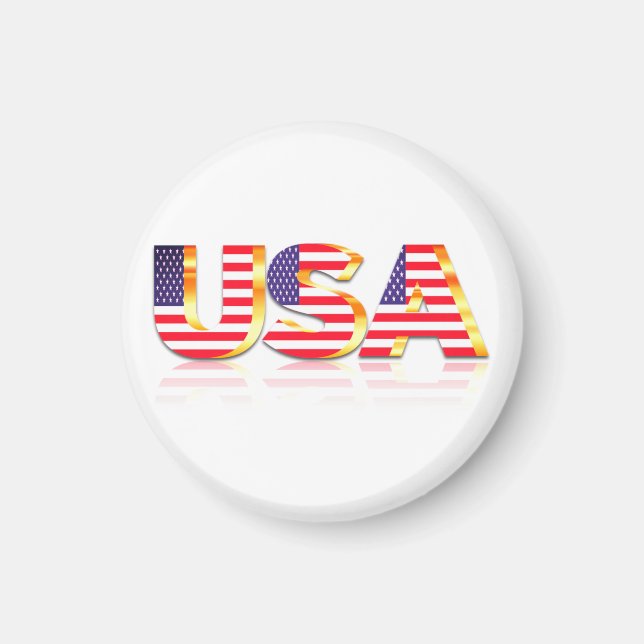 USA Flag Magnet Gift - Patriotic (Vorne)