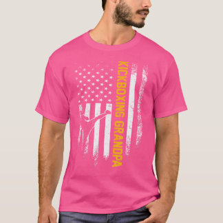 Usa Flag Mixed Martial Arts Kickboxing Fighter Opa T-Shirt