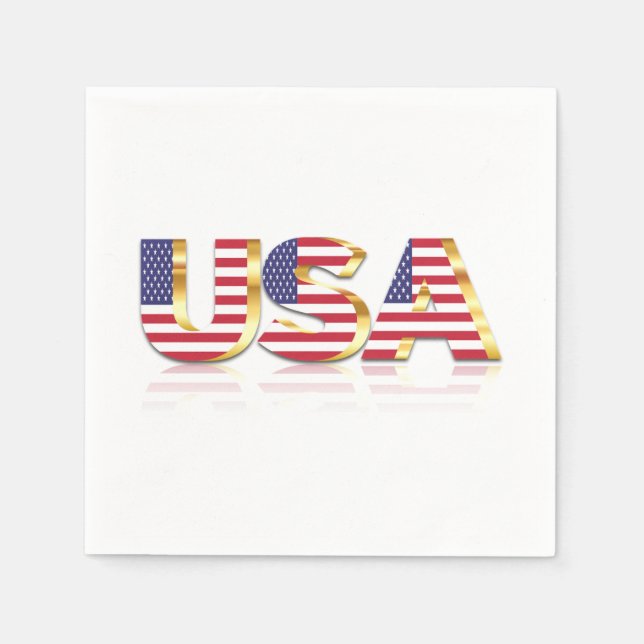 USA Flag Napkins Serviette (Vorderseite)