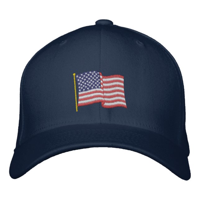 USA Flag NBG Bestickte Kappe (Vorderseite)