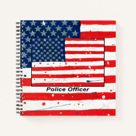 USA Flag Notebook Notizbuch