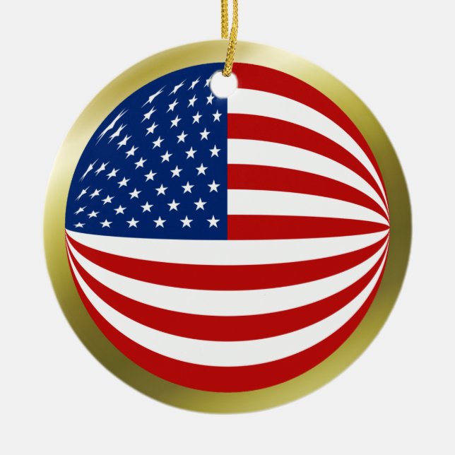 USA Flag Ornament (Vorne)
