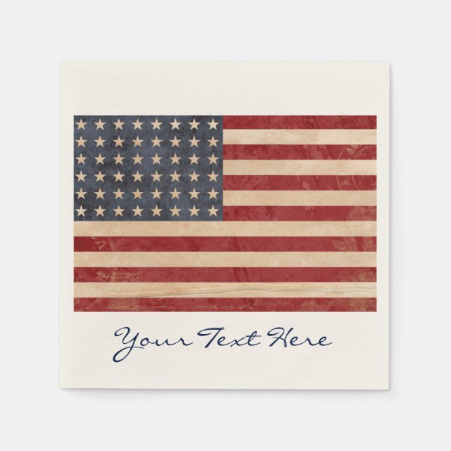 USA Flag Party Napkins Serviette (Vorderseite)
