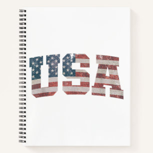 USA Flag Patriotic 4. Juli Amerika Notizbuch