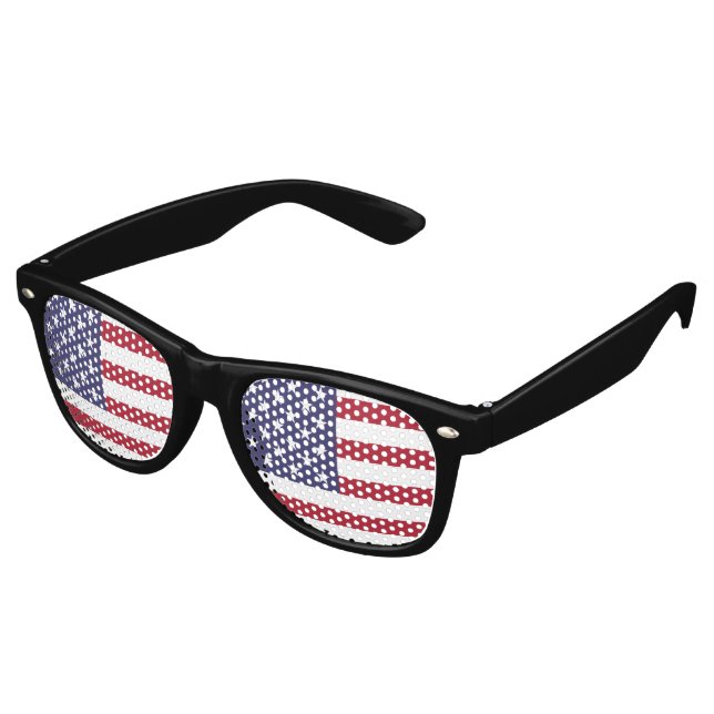 USA Flag Patriotic American Flag US Flagge Partybrille (Schrägansicht)