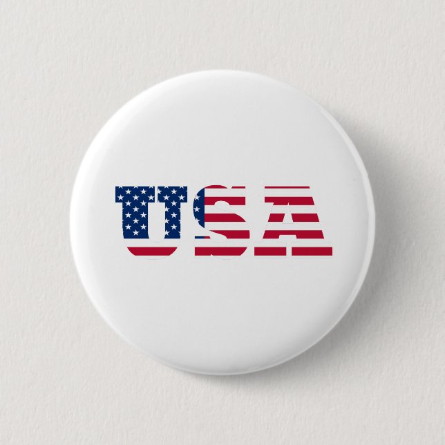 USA Flag Patriotic Button (Vorderseite)
