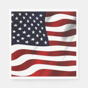 USA Flag Patriotic Paper Napkin Serviette