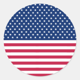 USA Flag Patriotische Stars Streifen Big Round Sti Runder Aufkleber