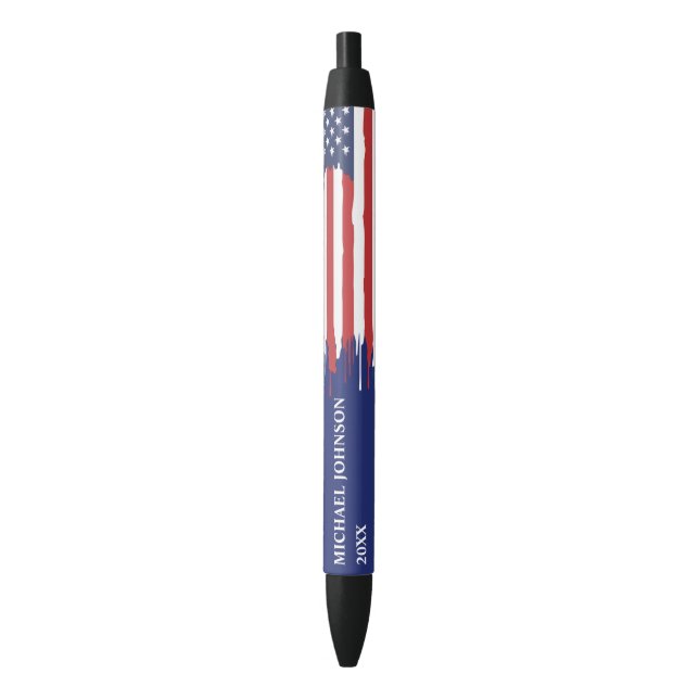USA FLAG Politische Kampagne Förderung Kugelschreiber (Vorderseite Vertikal)